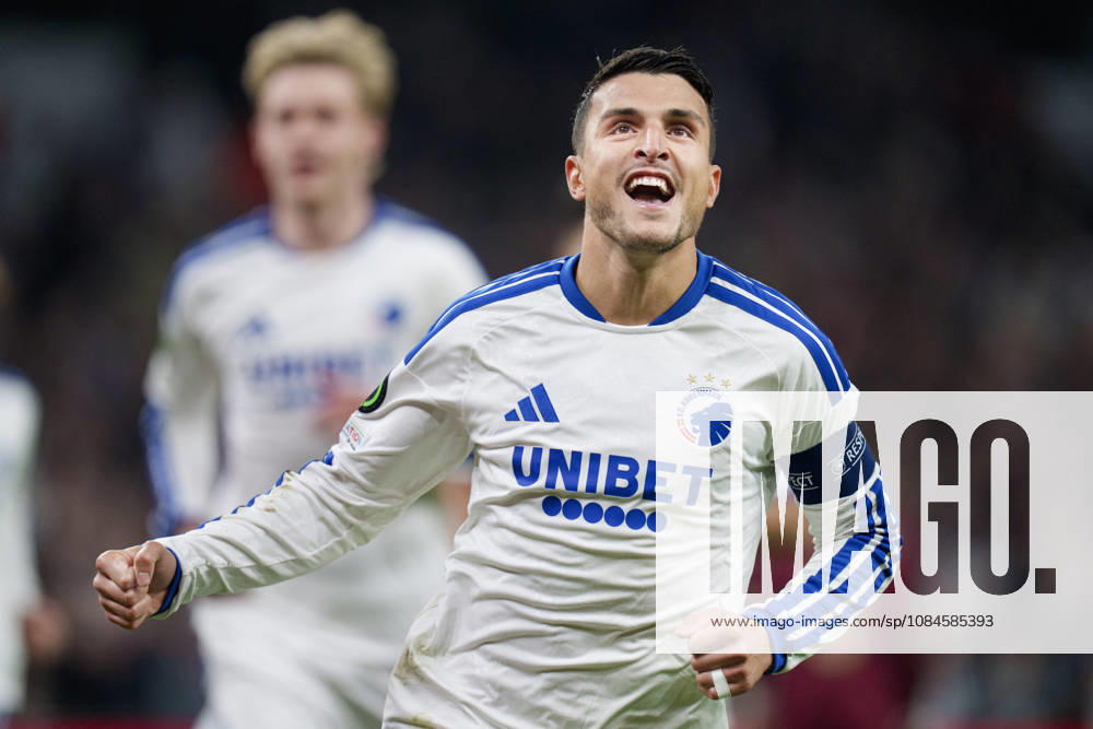 DENMARK: Conference League: FC Copenhagen - SC Braga DENMARK: Conference League: FC Copenhagen - SC Braga FCK s Mohamed Elyounoussi scores for 1-0 during the UEFA Conference League match between FC Copenhagen and SC Braga at Parken in Copenhagen on Thursday, October 15, 2026. Photo: Liselotte Sabroe Ritzau Scanpix , Copenhagen Denmark