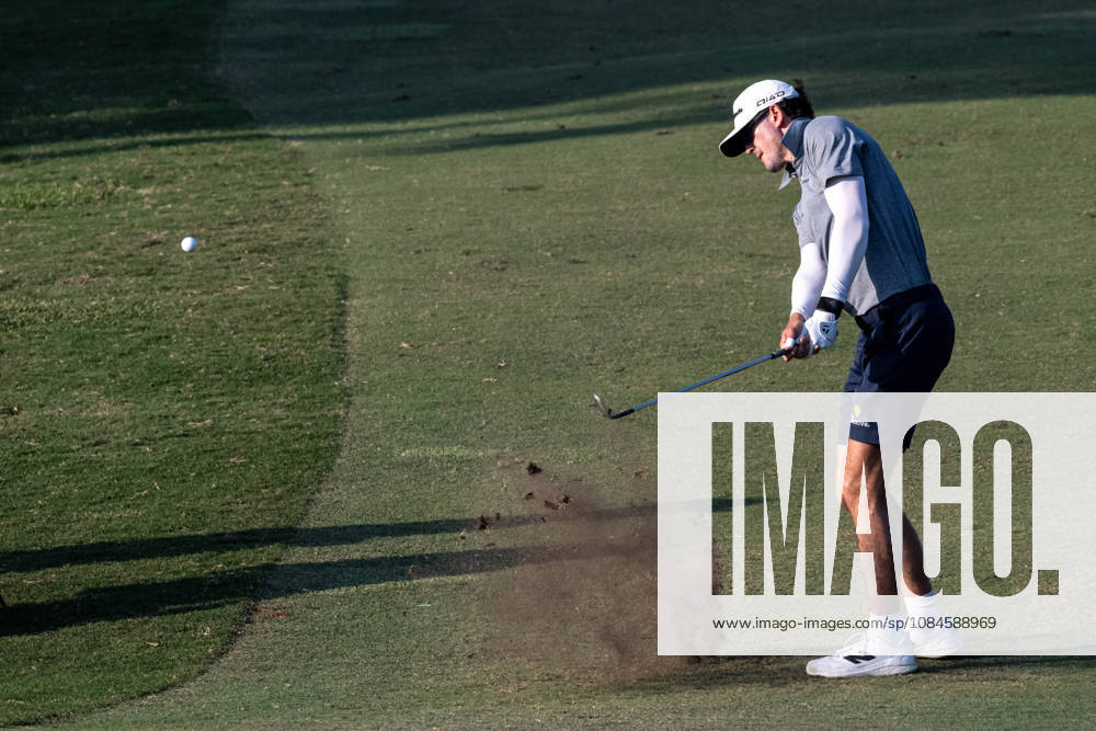 American, Austen TRUSLOW, finishes -10par putting him in tied 2nd place. Round 2 in the Macao Open Golf at Macau Golf & Country Club. Macau Open Golf Round 2 - ZUMAr144 20261016_zap_r144_103