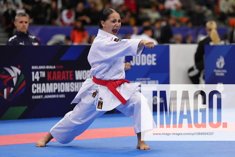 2026 World Cadet, Junior & U21, U 21 Karate Championships BIELSKO-BIALA, POLAND - OCTOBER 16: Anastasia Chaphidze of Georgia performs during cadet female individual kata at the 2026 World Cadet, Junior & U21 Karate Championships at Hala Pod Debowcem on October 16, 2026 in Bielsko-Biala, Poland. Bielsko-Biala Hala Pod Debowcem Poland