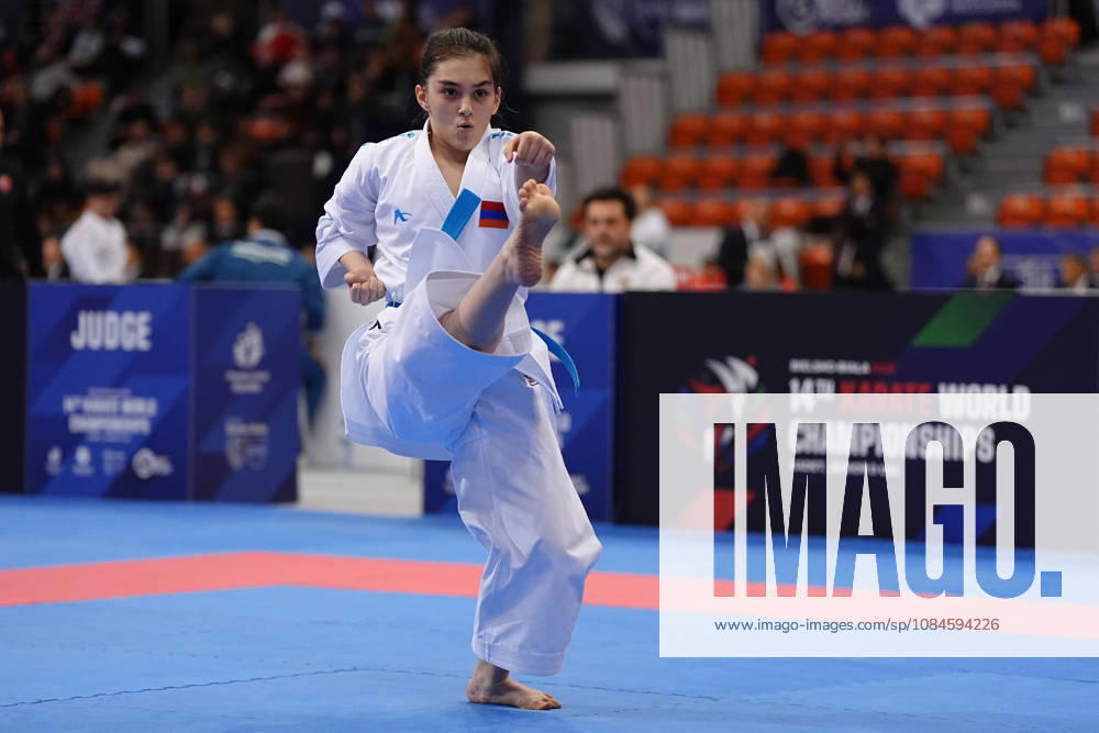2026 World Cadet, Junior & U21, U 21 Karate Championships BIELSKO-BIALA, POLAND - OCTOBER 16: Anil Shariatpanahi of Armenia performs during the cadet female individual kata eliminations at the 2026 World Cadet, Junior & U21 Karate Championships at Hala Pod Debowcem on October 16, 2026 in Bielsko-Biala, Poland. Bielsko-Biala Hala Pod Debowcem Poland