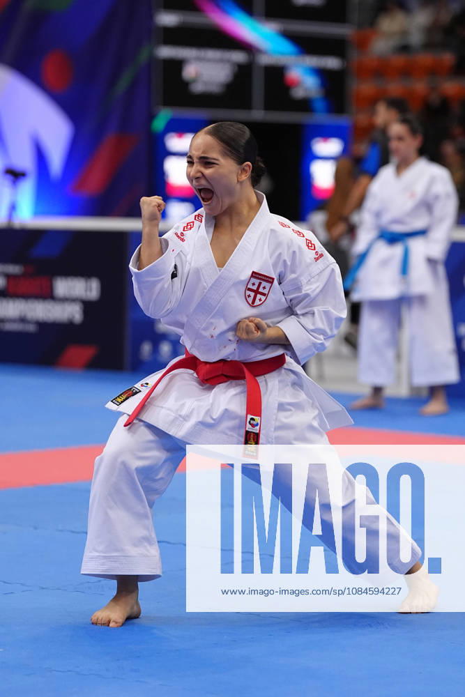 2026 World Cadet, Junior & U21, U 21 Karate Championships BIELSKO-BIALA, POLAND - OCTOBER 16: Anastasia Chaphidze of Georgia performs during cadet female individual kata at the 2026 World Cadet, Junior & U21 Karate Championships at Hala Pod Debowcem on October 16, 2026 in Bielsko-Biala, Poland. Bielsko-Biala Hala Pod Debowcem Poland
