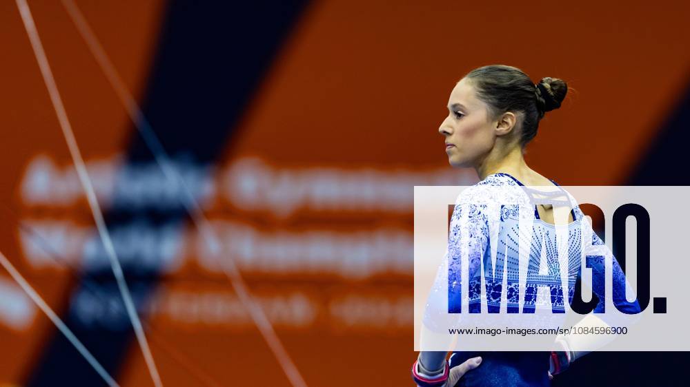 ROTTERDAM - Naomi Visser during podium training at the World Gymnastics Championships in Ahoy Rotterdam. IRIS VAN DEN BROEK ANP ANPxSportx IVx 572628465 originalFilename: 572628465