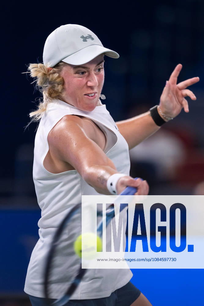 Sonay Kartal of UK seen in action with Elina Svitolina of Ukraine (Not in view) during the Wuhan Open final match at the Optics Valley International Tennis Center. Sonay Kartal defeated Elina Svitolina with a score of 6-2, 2-6, 6-4. 2026 WTA, Tennis Damen Wuhan Open: Sonay Kartal - Elina Svitolin In China - 16 Oct - ZUMAs197 20261016_aaa_s197_132