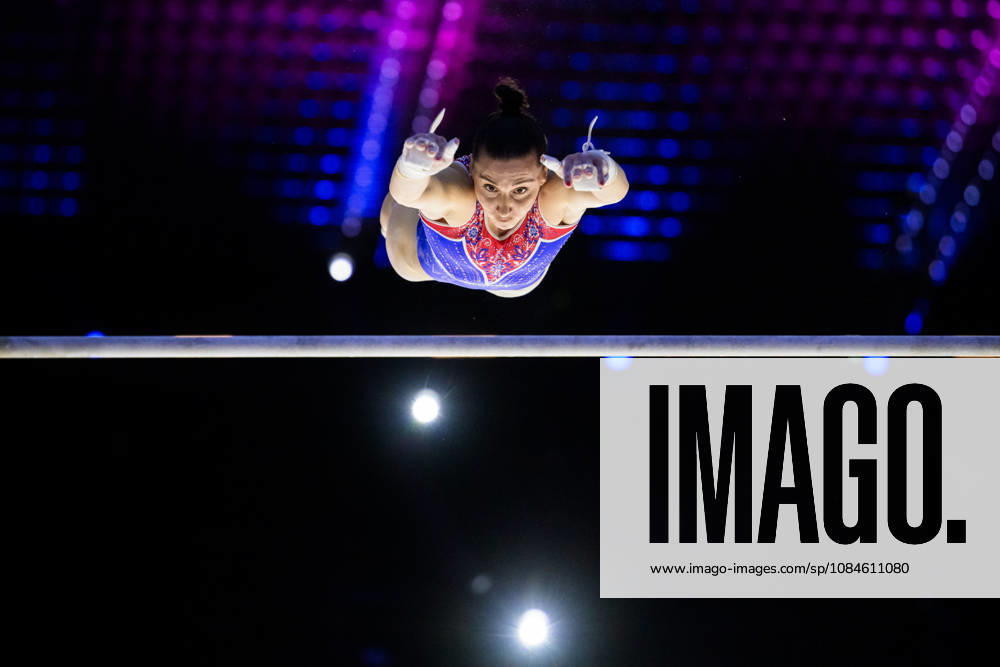 Barbora Kundrat of Slovakia at a women’s podium training session during day -1 of the 2026 Artistic Gymnastics World Championships on October 16, 2026 in Rotterdam. Photo: Joel Marklund BILDBYRÅN kod JM JM0858 bbeng artistisk gymnastik artistic gymnastics gymnastik-vm vm artistic gymnastics world championships dam