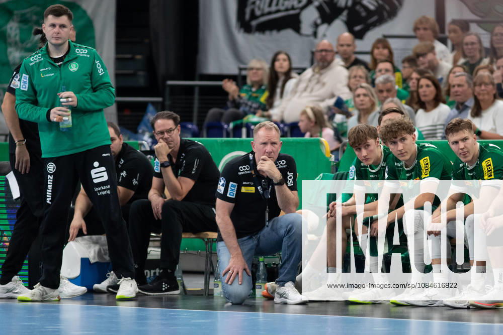 Handball, HBL2: SC DHfK Leipzig - ASV Hamm-Westfalen; 16.10.2026 Cheftrainer Frank Carstens (SC DHfK Leipzig). Handball, 2. Bundesliga, Saison 2026 2027, 8. Spieltag: SC DHfK Leipzig vs. ASV Hamm-Westfalen am 16.10.2026 in der Quarterback Immobilien Arena Leipzig.