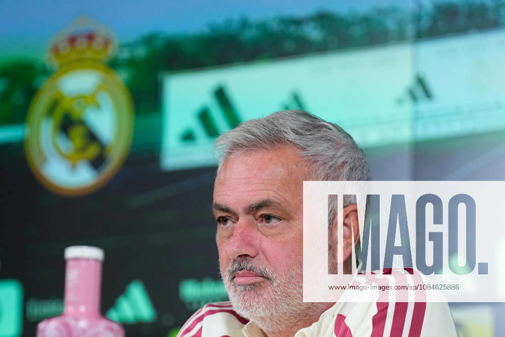 Jose Mourinho, head coach of Real Madrid, attends his press conference, PK, Pressekonferenz during the training day of Real Madrid ahead the Spanish League, LaLiga EA Sports, football match against Sevilla FC at Ciudad Deportiva Real Madrid on October 17, 2026, in Valdebebas, Madrid, Spain. Real Madrid Training And Press Conference - Laliga Ea Sports - ZUMAa181 20261017_zaa_a181_022