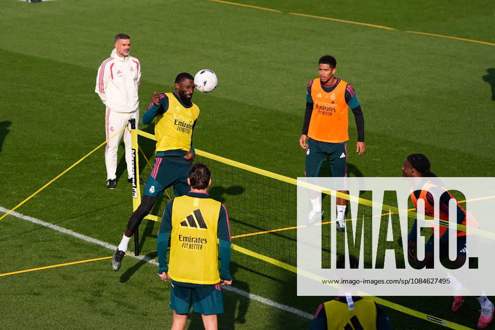 Antonio Rudiger during the training day of Real Madrid ahead the Spanish League, LaLiga EA Sports, football match against Sevilla FC at Ciudad Deportiva Real Madrid on October 17, 2026, in Valdebebas, Madrid, Spain. Real Madrid Training And press conference, PK, Pressekonferenz - LaLiga Ea Sports - ZUMAa181 20261017_zaa_a181_060