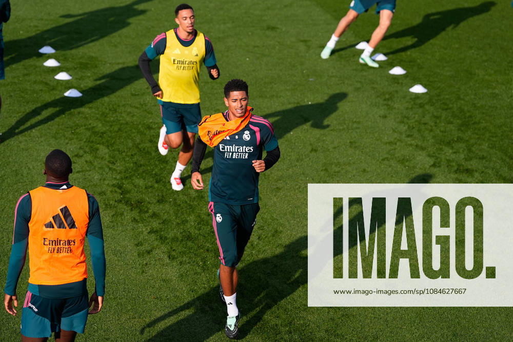 Jude Bellingham during the training day of Real Madrid ahead the Spanish League, LaLiga EA Sports, football match against Sevilla FC at Ciudad Deportiva Real Madrid on October 17, 2026, in Valdebebas, Madrid, Spain. Real Madrid Training And press conference, PK, Pressekonferenz - LaLiga Ea Sports - ZUMAa181 20261017_zaa_a181_080