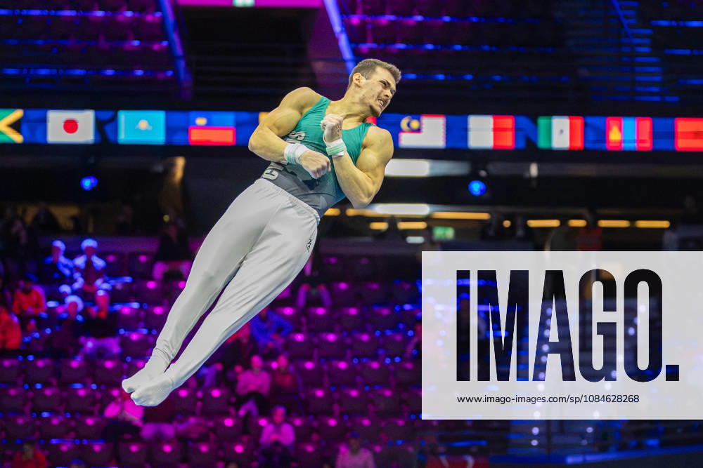 2026-10-17 Georgios Angonas of Cyprus at Artistic Gymnastics World Championships 2026 - Day 1 ROTTERDAM, NETHERLANDS - OCTOBER 17: Georgios Angonas of Cyprus competes during Day 1 of the Artistic Gymnastics World Championships 2026 at Rotterdam Ahoy on October 17, 2026 in Rotterdam, Netherlands. Rotterdam Rotterdam Ahoy Netherlands Content not available for redistribution in The Netherlands directly or indirectly through any third parties.