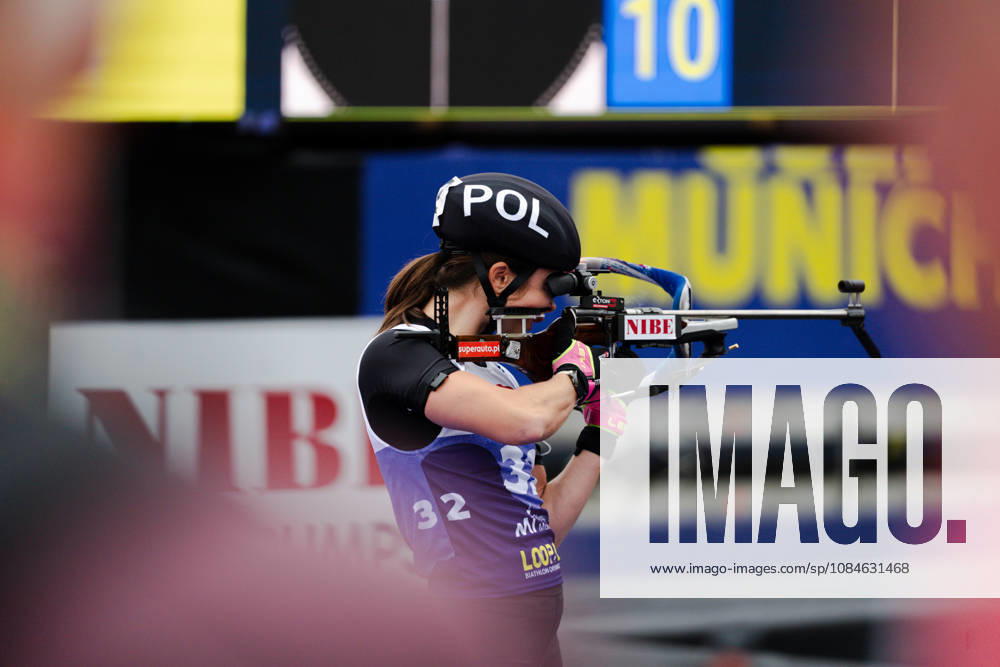 GER, Biathlon, Frauen, IBU Biathlon Loop One Festival 2026, Saison 2026 2027, Super Sprint Qualifikation Damen Kamila Zuk ( POL, 32 ) beim Aufwärmen München Olympiapark Bayern Deutschland