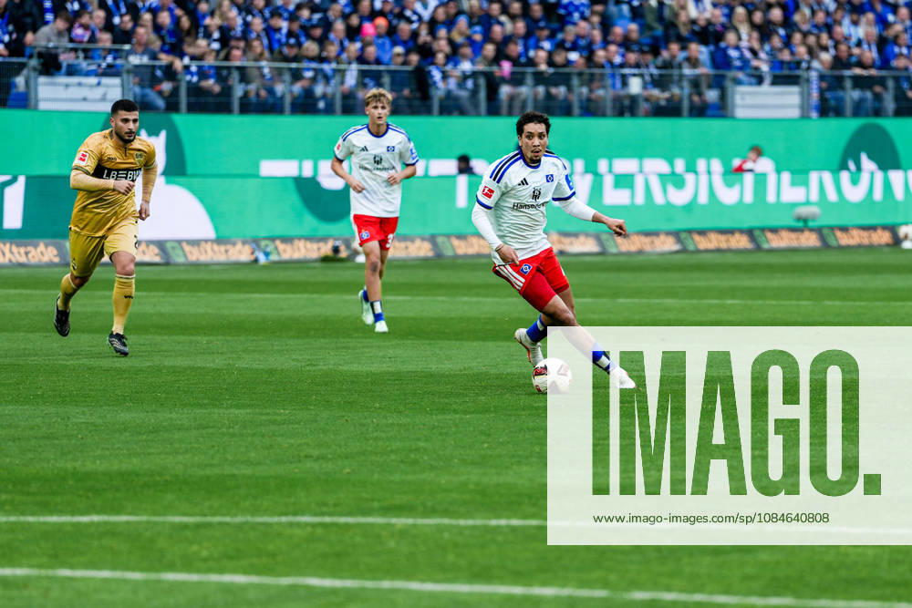 Deutschland: Fußball Bundesliga 2026 27, 6. Spieltag Hamburger SV (HSV) vs VfB Stuttgart Volkspark Stadion (Hamburg): Bilal Nadir (Hamburger SV, 4)