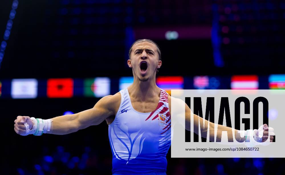 ROTTERDAM - Amine Abaidi during the qualifications at the World Gymnastics Championships in Rotterdam Ahoy. IRIS VAN DEN BROEK ANP ANPxSportx IVx 572724388 originalFilename: 572724388