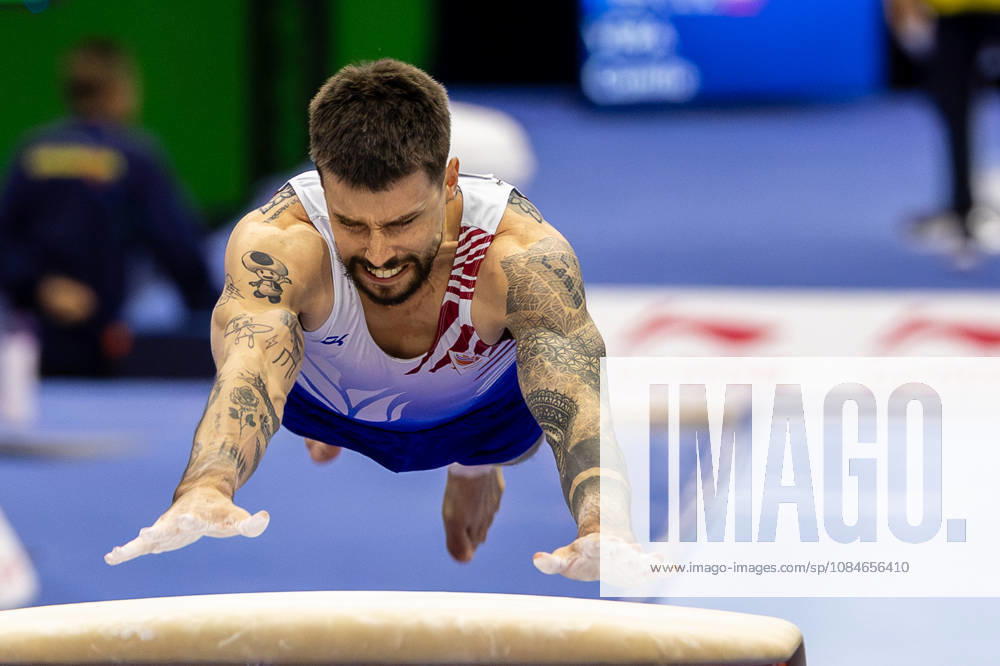 2026-10-17 Artistic Gymnastics World Championships 2026 - Day 1 ROTTERDAM, NETHERLANDS - OCTOBER 17: Casimir Schmidt of Netherlands competes during Day 1 of the Artistic Gymnastics World Championships 2026 at Rotterdam Ahoy on October 17, 2026 in Rotterdam, Netherlands. Rotterdam Rotterdam Ahoy Netherlands Content not available for redistribution in The Netherlands directly or indirectly through any third parties.