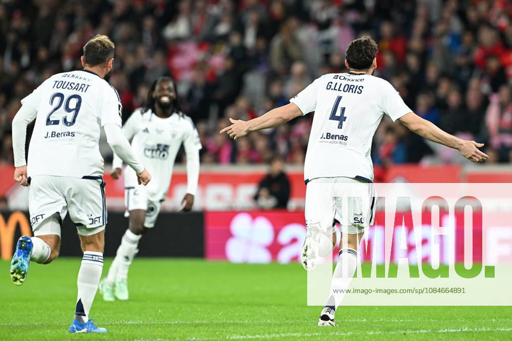 Lille OSC vs Brest Gautier Lloris (4) of Brest celebrates after scoring pictured during the French Mc Donalds Ligue 1 season 2026 - 2027 matchday 7 game between Lille OSC and Stade Brest on October 17 , 2026 in Lille, France. (Photo by Jill Delsaux Isosport) Lille France