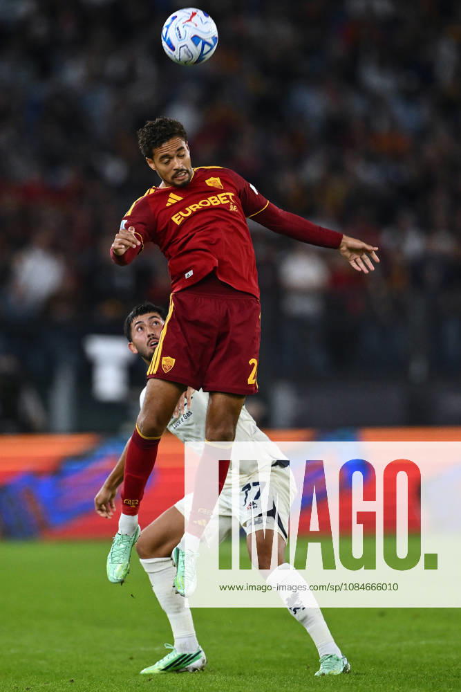 Dc Roma 17 10 2026 - campionato di calcio serie A Roma-Genoa foto Domenico Cippitelli Image nella foto: Devyne Rensch-Mikael Egil Ellertsson
