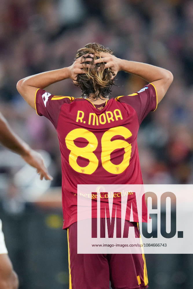 AS Roma v Genoa CFC - Serie A Enilive Rodrigo Mora of AS Roma looks dejected during the Serie A Enilive match between AS Roma and Genoa CFC at Stadio Olimpico on October 17, 2026 in Rome, Italy. Rome Olympic Stadium Lazio Italy