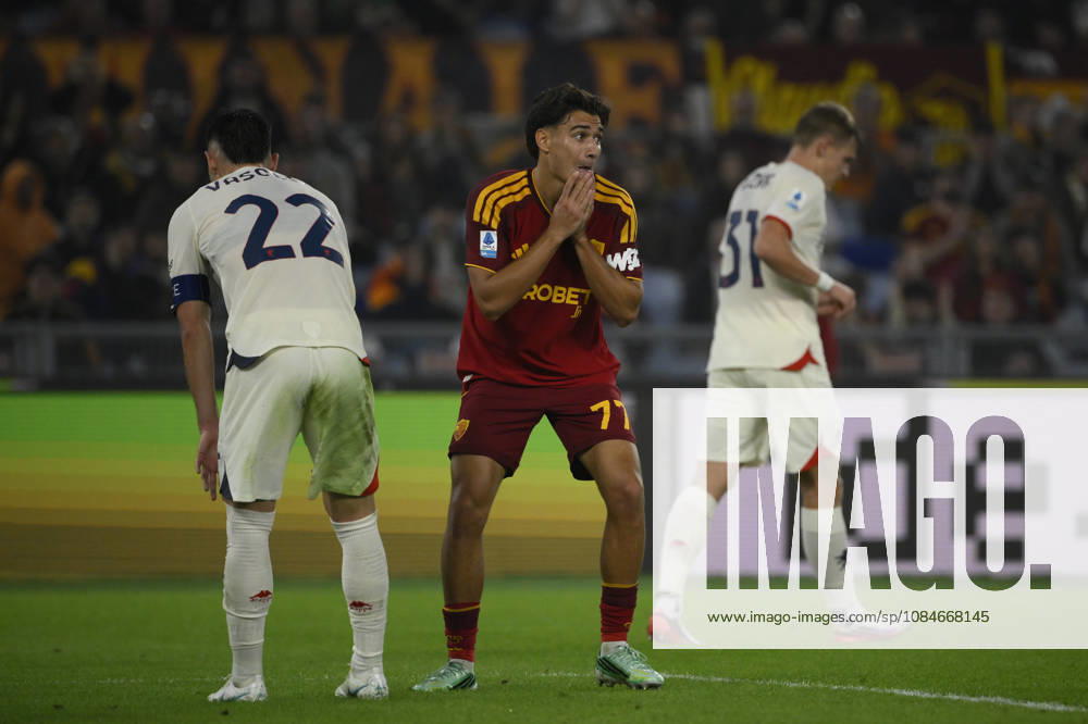 Roma’s Emanuele Lulli during the Serie A Enilive soccer match between AS Roma and Genoa at the Rome s Olympic stadium, Italy - October 17, 2026. - Soccer.