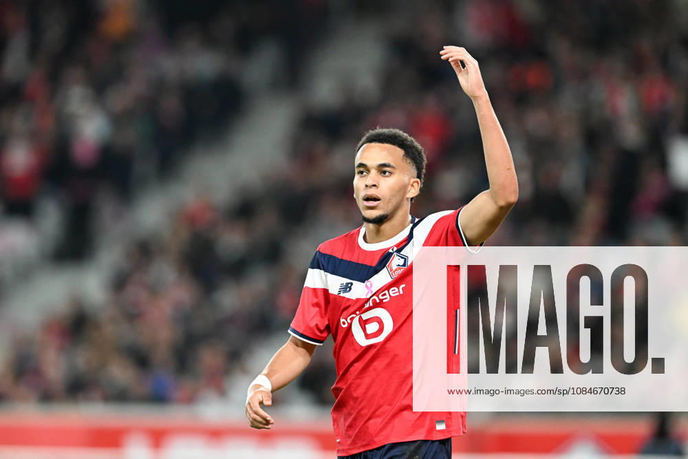 Lille OSC vs Brest Ethan Mbappe (8) of Lille celebrates during the French Mc Donalds Ligue 1 season 2026 - 2027 matchday 7 game between Lille OSC and Stade Brest on October 17 , 2026 in Lille, France. (Photo by Jill Delsaux Isosport) Lille France