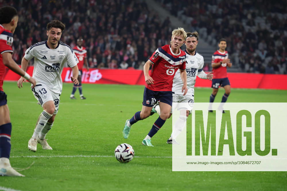 Hakon HARALDSSON (LOSC Lille) lors du match LOSC Lille vs Brest, Ligue 1, Decathlon Arena stade Pierre Mauroy, le 17 octobre 2026 - photo Laurent Sanson PsnewZ