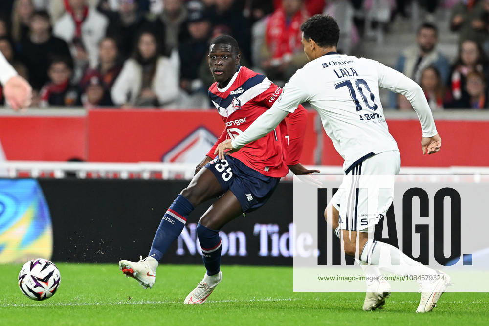 Lille OSC vs Brest Soriba Diaoune (35) of Lille and Kenny Lala (70) of Brest pictured during the French Mc Donalds Ligue 1 season 2026 - 2027 matchday 7 game between Lille OSC and Stade Brest on October 17 , 2026 in Lille, France. (Photo by Jill Delsaux Isosport) Lille France