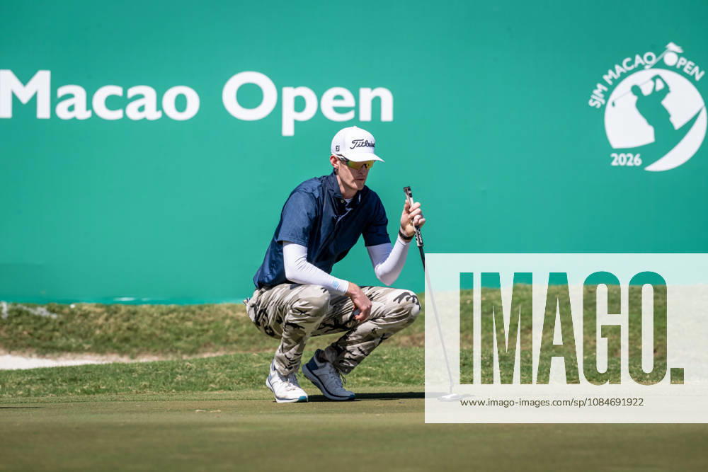 Charles PORTER from the USA takes the tied lead on -14 Par with a stunning -9 Par final round. Macau Open Golf 2026 Final Round. Macau China - ZUMAr144 20261018_zap_r144_056