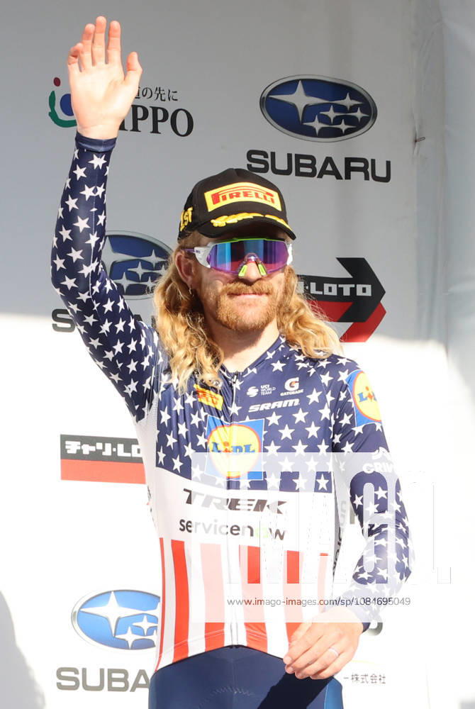 Utsunomiya, Japan - American cyclist Quinn Simmons of Lidl-Trek reacts to audience as he won the Utsunomiya Japan Cup Cycle Road Race in Utsunomiya, 100km north of Tokyo on Sunday, October 18, 2026. Quin Simmons won the 144km race. (photo by Yoshio Tsunoda AFLO) Noxthirdxpartyxsales 0869839638st YoshioxTsunodax