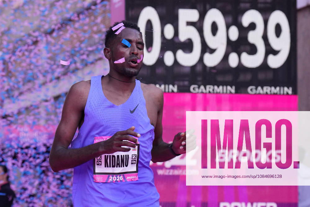 Selemon Ataklti Kidanu during the 3th edition of the Wizz Air Rome Half Marathon by Brooks 2026 Rome s, Italy - Sunday, October 18, 2026. ( Photo by Alfredo Falcone LaPresse )