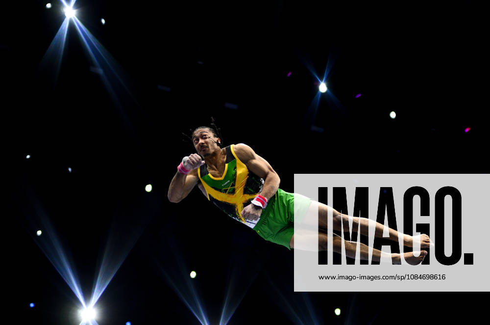 Netherlands Artistic Gymnastics World Championships Qualifiers 9267113 18.10.2026 Jamaica s Elel Wahrmann-Baker competes on the vault during the men s qualification of the 2026 World Artistic Gymnastics Championships in Rotterdam, the Netherlands. Alexey Filippov Sputnik Rotterdam Netherlands