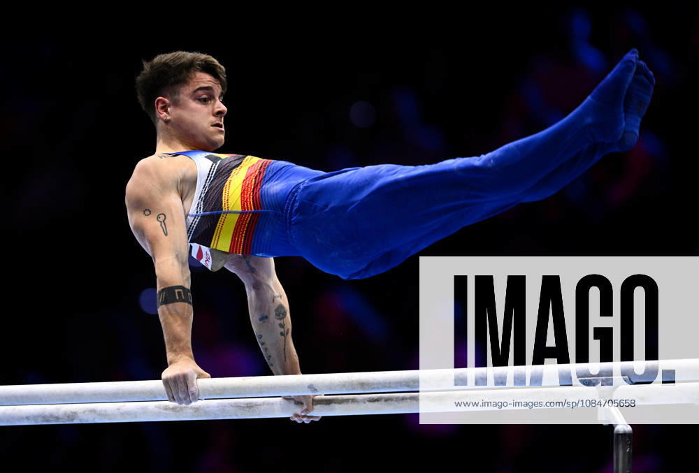 Netherlands Artistic Gymnastics World Championships Qualifiers 9267294 18.10.2026 Belgium s Victor Martinez competes on the parallel bars during the men s qualification of the 2026 World Artistic Gymnastics Championships in Rotterdam, the Netherlands. Alexey Filippov Sputnik Rotterdam Netherlands