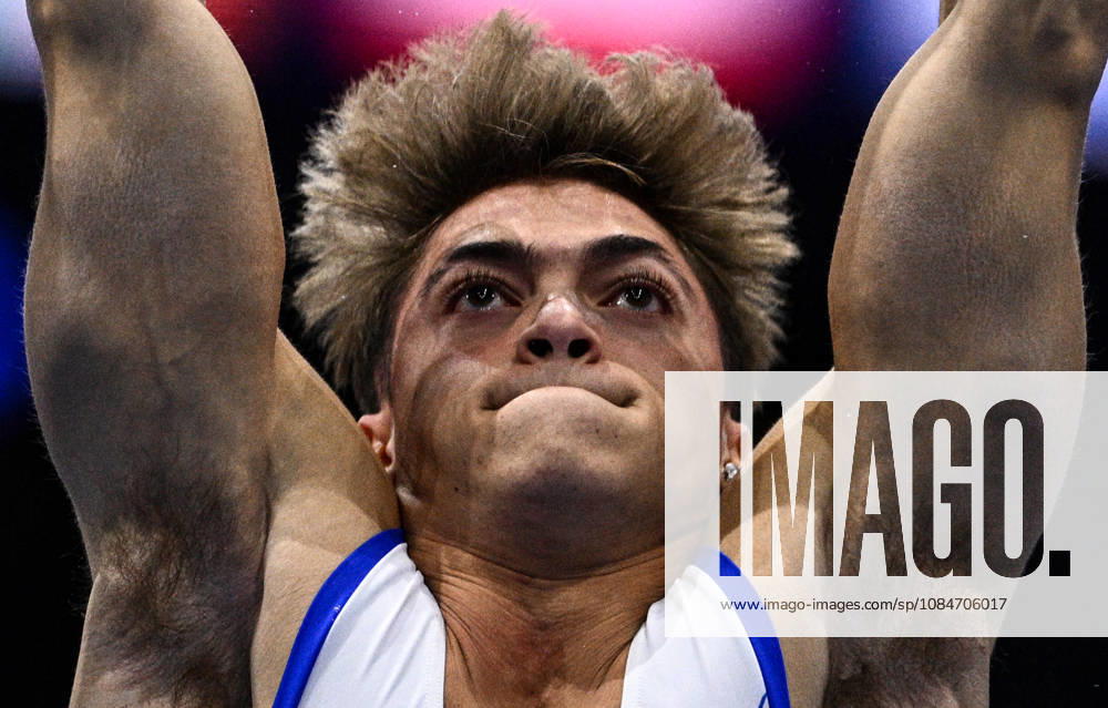 Netherlands Artistic Gymnastics World Championships Qualifiers 9267297 18.10.2026 Italy s Simone Speranza competes on the horizontal bar during the men s qualification of the 2026 World Artistic Gymnastics Championships in Rotterdam, the Netherlands. Alexey Filippov Sputnik Rotterdam Netherlands
