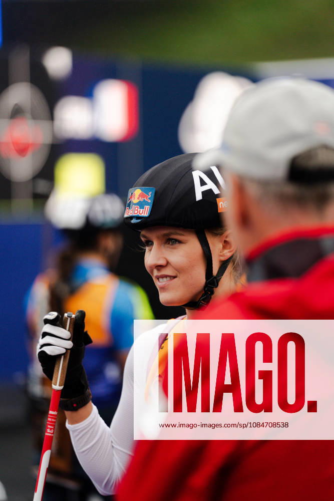 GER, Biathlon, Frauen, IBU Biathlon Loop One Festival 2026, Saison 2026 2027, Super Sprint Qualifikation Damen Heat 1-4 Anna Gandler ( AUT, 50 ) im Portrait beim Aufwärmen München Olympiapark Bayern Deutschland