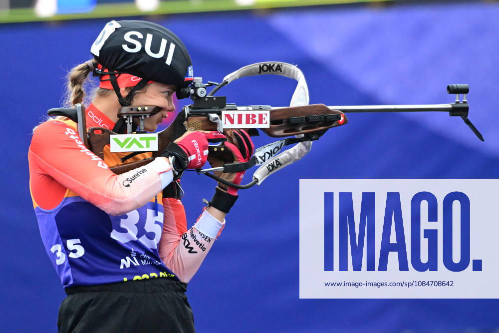 BIATHLON - MEIER Lea SUI bei der Qualifikation Super Sprint der Damen Herren während des Loop One Biathlon Opening Festival im Olypiapark München am 18.10.2026, Deutschland, Bayern München Hans-Jochen-Vogel-Platz Olypiapark Bayern Deutschland