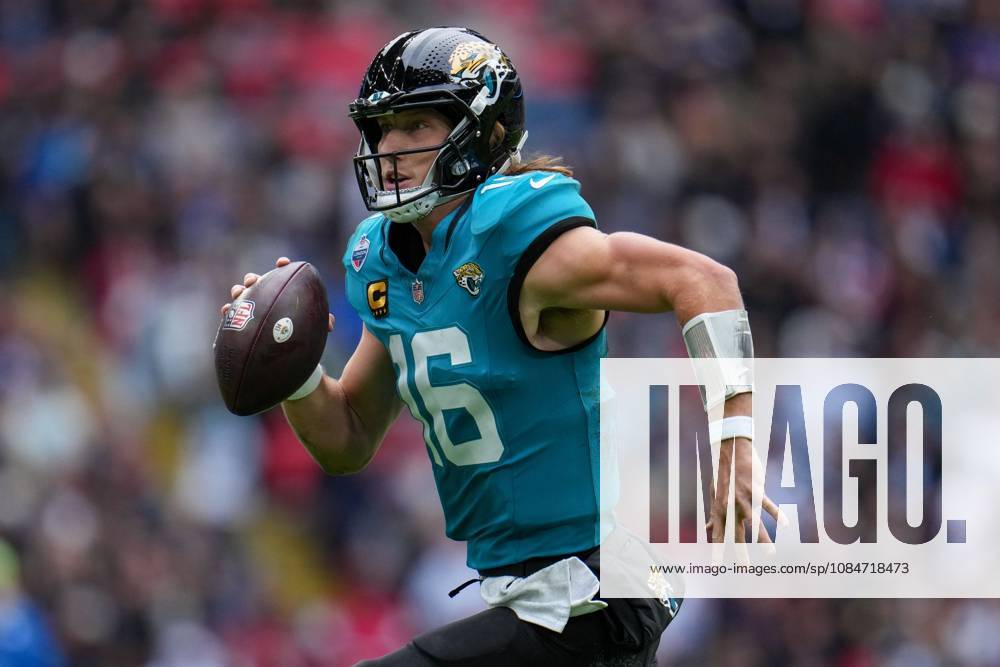 Jacksonville Jaguars, Trevor Lawrence, Quarterback, 16 Houston Texans v Jacksonville Jaguars, NFL, American Football Herren, USA American Football, Wembley Stadium, London, UK - 18 Oct 2026London Wembley Stadium United Kingdom