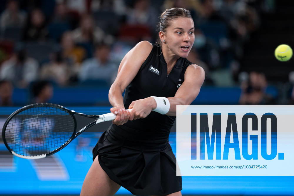 (261018) -- WUHAN, Oct. 18, 2026 -- Maja Chwalinska hits a return during the women s singles final match between Maja Chwalinska of Poland and Sonay Kartal of Britain at the 2026 Wuhan Open tennis tournament in Wuhan, capital of central China s Hubei Province, Oct. 18, 2026. ) (SP)CHINA-WUHAN-TENNIS-WUHAN OPEN-WOMEN S SINGLES-FINAL (CN) WuxZhizun