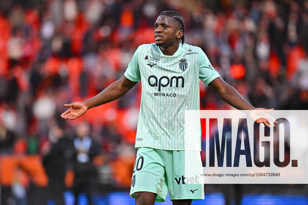 FC Lorient v AS Monaco - Ligue 1 McDonald s 2026 2027 Flavio NAZINHO of Monaco during Ligue 1 McDonald s match between Lorient and Monaco at Stade du Moustoir on October 18, 2026 in Lorient, France. Lorient France