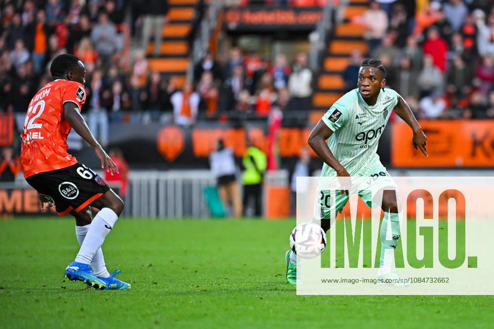 FC Lorient v AS Monaco - Ligue 1 McDonald s 2026 2027 NAZINHO of Monaco during Ligue 1 McDonald s match between Lorient and Monaco at Stade du Moustoir on October 18, 2026 in Lorient, France. Lorient France