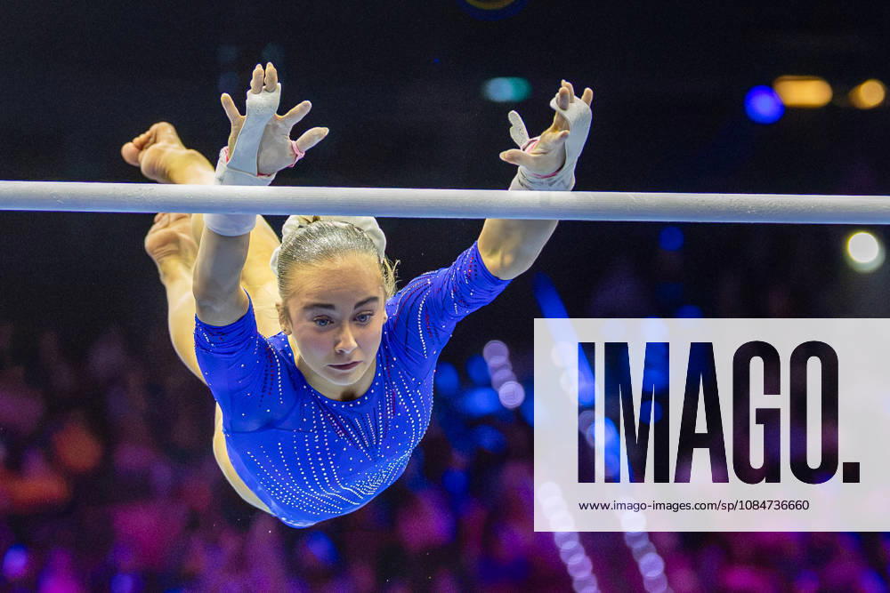 2026-10-18 Artistic Gymnastics World Championships 2026 - Day 2 ROTTERDAM, NETHERLANDS - OCTOBER 18: Claire Pease of United States competes during Day 2 of the Artistic Gymnastics World Championships 2026 at Rotterdam Ahoy on October 18, 2026 in Rotterdam, Netherlands. Rotterdam Rotterdam Ahoy Netherlands Content not available for redistribution in The Netherlands directly or indirectly through any third parties.