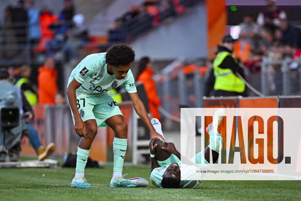 FC Lorient v AS Monaco - Ligue 1 McDonald s 2026 2027 Denis ZAKARIA of Monaco and Edan DIOP of Monaco during Ligue 1 McDonald s match between Lorient and Monaco at Stade du Moustoir on October 18, 2026 in Lorient, France. Lorient France