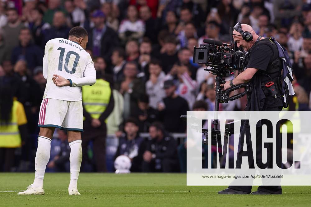 Kylian Mbappe (Real Madrid CF) celebrates a goal during the LaLiga EA SPORTS 2026 2027 match between Real Madrid CF and Sevilla FC..Final score: Real Madrid CF 4-1 Sevilla FC. Madrid Spain - ZUMAs197 20261018_aaa_s197_265