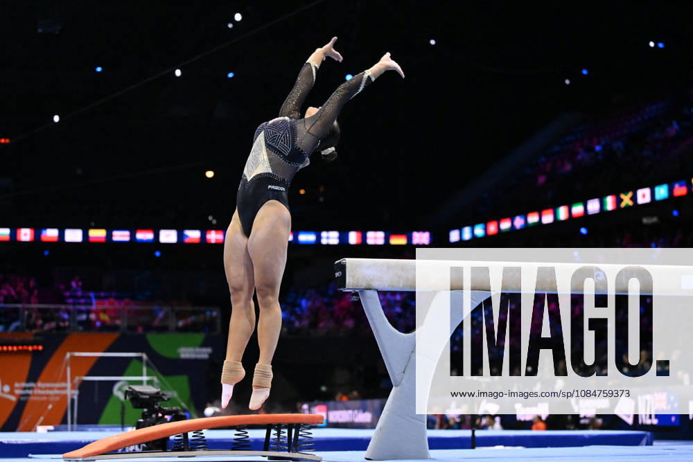 OTHER - Gymnastics - 54th Artistic Gymnastics World Championships Photo by IPA ABACAPRESS.COM89874599 - ESPOSITO Manila (ITALY) performs on the balance beam during the 54th Artistic Gymnastics World Championships in Rotterdam, Netherlands, on October 18, 2026 Rotterdam Netherlands