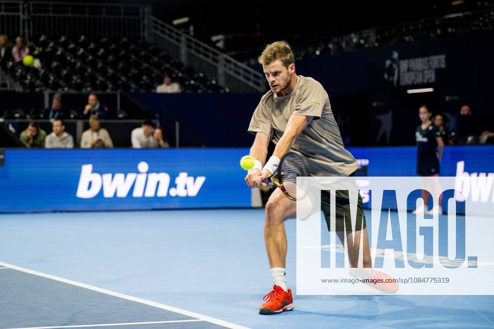 Yannick Hanfmann of Germany pictured in action during the European Open ATP, Tennis Herren tennis tournament in Brussels, on Monday 19 October. This year s edition of the tournament is taking place from 17 to 25 October JASPERxJACOBS x190291165x
