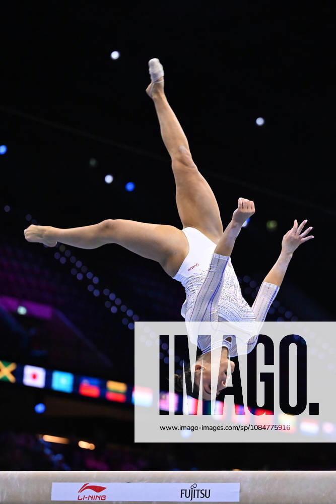 IPA89912766 - PRAT Maiana (FRA) on the balance beam during the 54th Artistic Gymnastics World Championships in Rotterdam, Netherlands