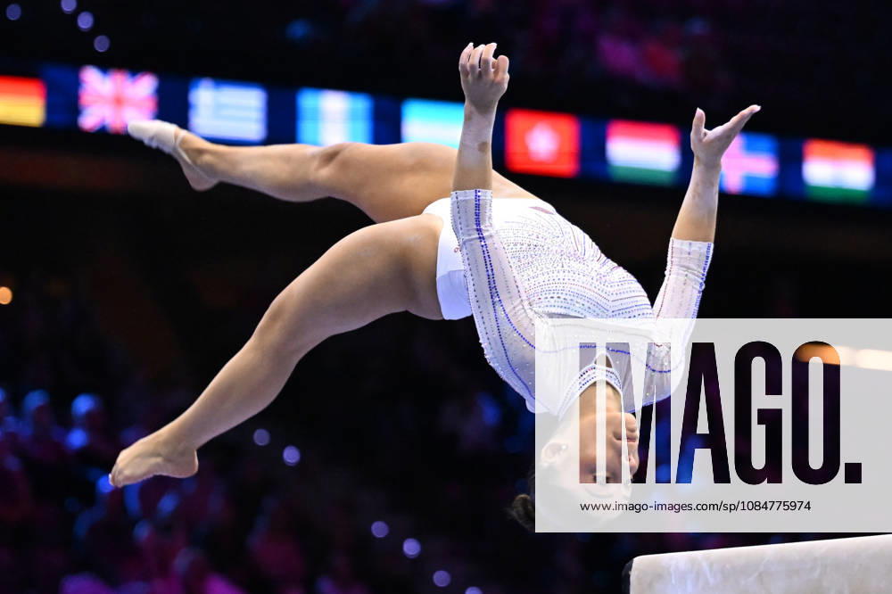 IPA89912717 - PRAT Maiana (FRA) on the balance beam during the 54th Artistic Gymnastics World Championships in Rotterdam, Netherlands