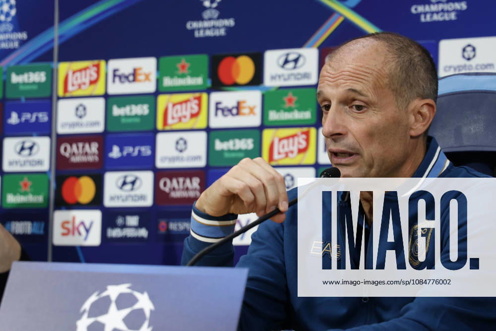 Press conference, PK, Pressekonferenz SSC Napoli Napolis Italian coach Massimiliano Allegri during the SSC Napoli press conference the day before the Champions League football match against Bodo Glimt at the Diego Armando Maradona stadium in Napoli on 19, October, 2026. ABP11764