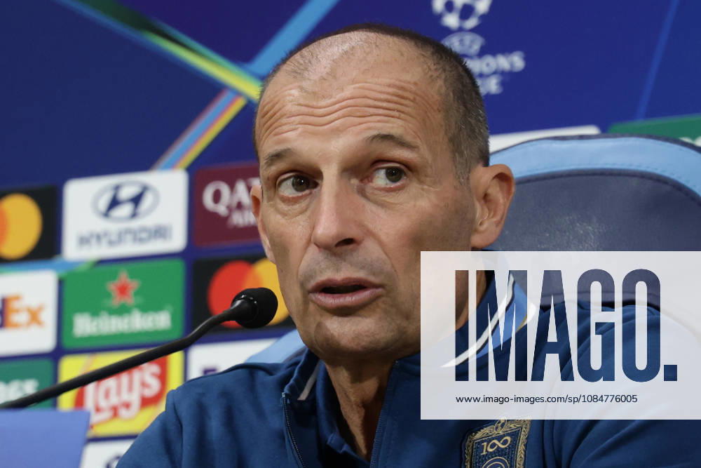 Press conference, PK, Pressekonferenz SSC Napoli Napolis Italian coach Massimiliano Allegri during the SSC Napoli press conference the day before the Champions League football match against Bodo Glimt at the Diego Armando Maradona stadium in Napoli on 19, October, 2026. ABP11782