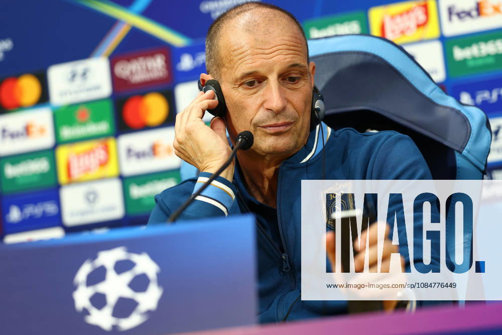 Napoli’s head coach Massimiliano Allegri During the Napoli-Bodo Glimt Champions League press conference, PK, Pressekonferenz in the press room at the Diego Armando Maradona Stadium on October 19, 2026.