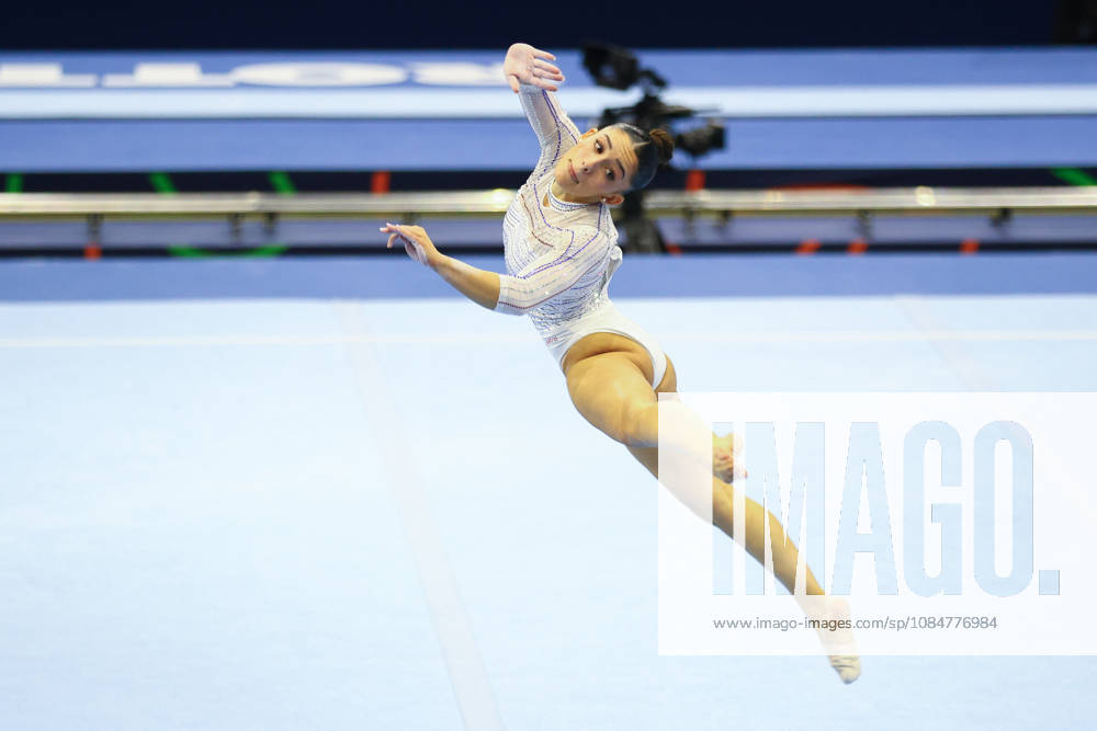 MAIANA PRAT of Team France performs on the Floor Exercise during the Women s Qualification subdivision 6 10 of the 54th Artistic Gymnastics World Championships at the Ahoy Arena in Rotterdam, Netherlands. Rotterdam Netherlands - ZUMAc179 20261019_zep_c179_058