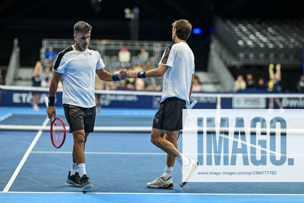 Maximo Gonzalez of Argentina, Andres Molteni of Argentina pictured during the European Open ATP, Tennis Herren tennis tournament in Brussels, on 19 October. This year s edition of the tournament is taking place from 17 to 25 October DAVIDxPINTENS x190303395x