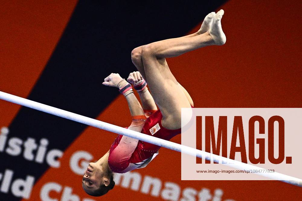 Netherlands Artistic Gymnastics World Championships Qualifiers 9268362 19.10.2026 Naomi Visser of the Netherlands competes on the uneven bars during the women s qualification of the 2026 World Artistic Gymnastics Championships in Rotterdam, the Netherlands. Alexey Filippov Sputnik Rotterdam Netherlands