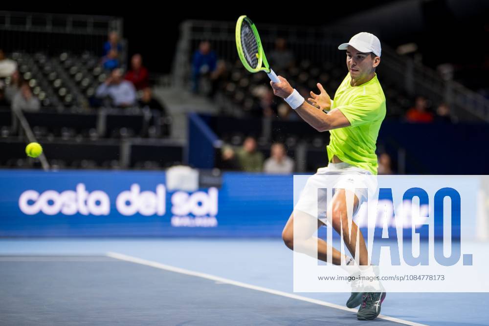 Andrea Guerrieri of Italy pictured in action during the European Open ATP, Tennis Herren tennis tournament in Brussels, on Monday 19 October. This year s edition of the tournament is taking place from 17 to 25 October JASPERxJACOBS x190304913x